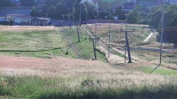 Horní část sjezdovky skiareálu Hlubočky