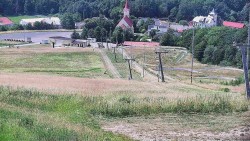Horní část sjezdovky skiareálu Hlubočky