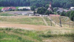 Horní část sjezdovky skiareálu Hlubočky
