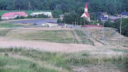 Horní část sjezdovky skiareálu Hlubočky