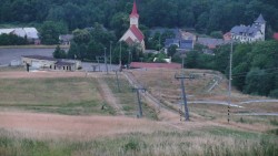 Horní část sjezdovky skiareálu Hlubočky