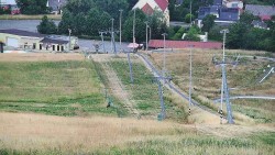 Horní část sjezdovky skiareálu Hlubočky