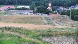 Horní část sjezdovky skiareálu Hlubočky