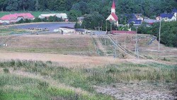 Horní část sjezdovky skiareálu Hlubočky