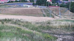 Horní část sjezdovky skiareálu Hlubočky