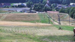 Horní část sjezdovky skiareálu Hlubočky