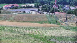 Upper part of the ski slope at the Hlubočky ski resort