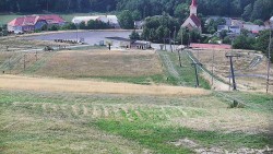 Oberer Teil der Skipiste im Skigebiet Hlubočky