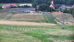 Oberer Teil der Skipiste im Skigebiet Hlubočky