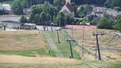 Horní část sjezdovky skiareálu Hlubočky