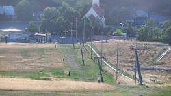 Górna część trasy narciarskiej w ośrodku narciarskim Hlubočky
