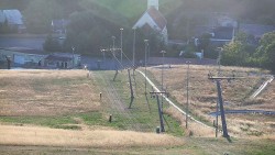 Horní část sjezdovky skiareálu Hlubočky