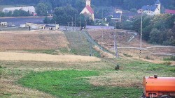 Horní část sjezdovky skiareálu Hlubočky