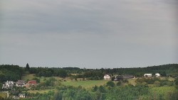 Horní část sjezdovky skiareálu Hlubočky