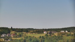 Horní část sjezdovky skiareálu Hlubočky