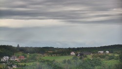 Horní část sjezdovky skiareálu Hlubočky