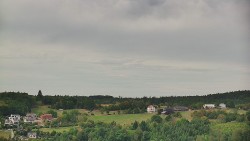 Horní část sjezdovky skiareálu Hlubočky