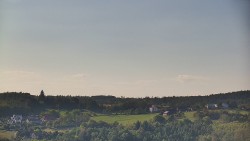 Upper part of the ski slope at the Hlubočky ski resort