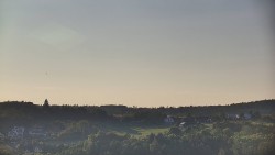 Upper part of the ski slope at the Hlubočky ski resort