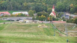 Horní část sjezdovky skiareálu Hlubočky
