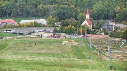 Horní část sjezdovky skiareálu Hlubočky