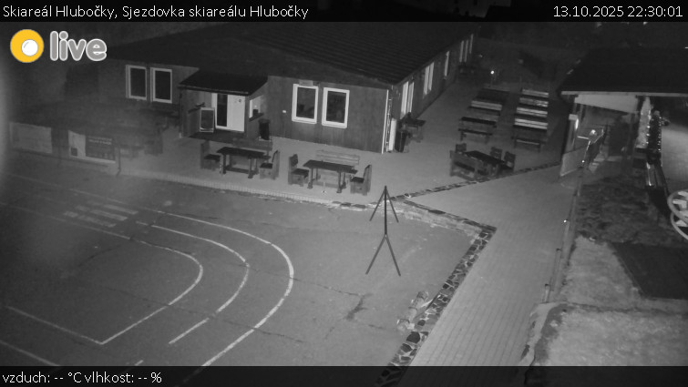 Skiareál Hlubočky - Sjezdovka skiareálu Hlubočky - 13.10.2025 v 22:30 Skiareál Hlubočky - Sjezdovka skiareálu Hlubočky - 13.10.2025 v 22:30