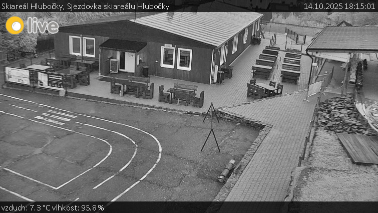 Skiareál Hlubočky - Sjezdovka skiareálu Hlubočky - 14.10.2025 v 18:15 Skiareál Hlubočky - Sjezdovka skiareálu Hlubočky - 14.10.2025 v 18:15