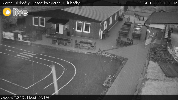 Skiareál Hlubočky - Sjezdovka skiareálu Hlubočky - 14.10.2025 v 18:30 Skiareál Hlubočky - Sjezdovka skiareálu Hlubočky - 14.10.2025 v 18:30