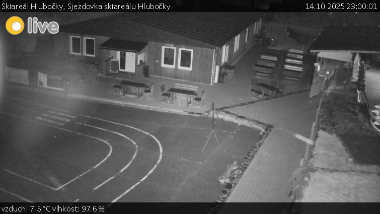 Skiareál Hlubočky - Sjezdovka skiareálu Hlubočky - 14.10.2025 v 23:00 Skiareál Hlubočky - Sjezdovka skiareálu Hlubočky - 14.10.2025 v 23:00