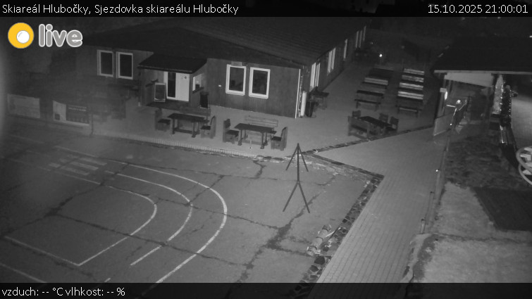 Skiareál Hlubočky - Sjezdovka skiareálu Hlubočky - 15.10.2025 v 21:00 Skiareál Hlubočky - Sjezdovka skiareálu Hlubočky - 15.10.2025 v 21:00