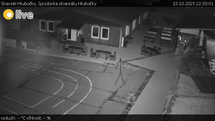 Skiareál Hlubočky - Sjezdovka skiareálu Hlubočky - 15.10.2025 v 22:30 Skiareál Hlubočky - Sjezdovka skiareálu Hlubočky - 15.10.2025 v 22:30