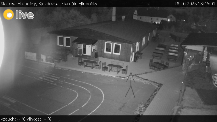 Skiareál Hlubočky - Sjezdovka skiareálu Hlubočky - 18.10.2025 v 18:45 Skiareál Hlubočky - Sjezdovka skiareálu Hlubočky - 18.10.2025 v 18:45