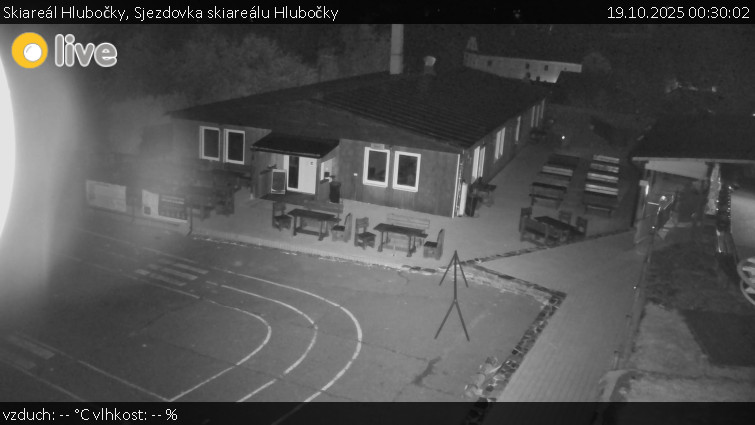 Skiareál Hlubočky - Sjezdovka skiareálu Hlubočky - 19.10.2025 v 00:30 Skiareál Hlubočky - Sjezdovka skiareálu Hlubočky - 19.10.2025 v 00:30