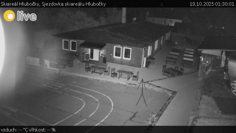 Skiareál Hlubočky - Sjezdovka skiareálu Hlubočky - 19.10.2025 v 01:30 Skiareál Hlubočky - Sjezdovka skiareálu Hlubočky - 19.10.2025 v 01:30