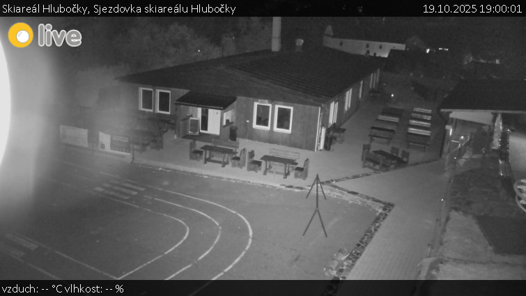 Skiareál Hlubočky - Sjezdovka skiareálu Hlubočky - 19.10.2025 v 19:00 Skiareál Hlubočky - Sjezdovka skiareálu Hlubočky - 19.10.2025 v 19:00