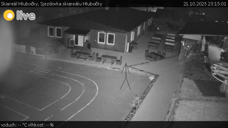 Skiareál Hlubočky - Sjezdovka skiareálu Hlubočky - 21.10.2025 v 23:15 Skiareál Hlubočky - Sjezdovka skiareálu Hlubočky - 21.10.2025 v 23:15