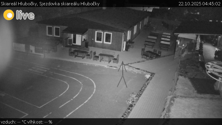 Skiareál Hlubočky - Sjezdovka skiareálu Hlubočky - 22.10.2025 v 04:45 Skiareál Hlubočky - Sjezdovka skiareálu Hlubočky - 22.10.2025 v 04:45