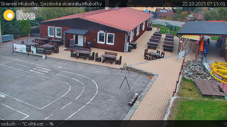 Skiareál Hlubočky - Sjezdovka skiareálu Hlubočky - 22.10.2025 v 07:15 Skiareál Hlubočky - Sjezdovka skiareálu Hlubočky - 22.10.2025 v 07:15