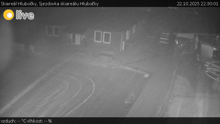 Skiareál Hlubočky - Sjezdovka skiareálu Hlubočky - 22.10.2025 v 22:30 Skiareál Hlubočky - Sjezdovka skiareálu Hlubočky - 22.10.2025 v 22:30