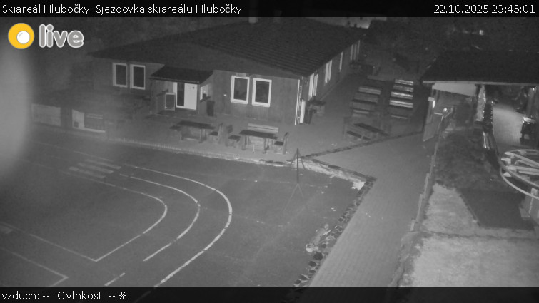 Skiareál Hlubočky - Sjezdovka skiareálu Hlubočky - 22.10.2025 v 23:45 Skiareál Hlubočky - Sjezdovka skiareálu Hlubočky - 22.10.2025 v 23:45