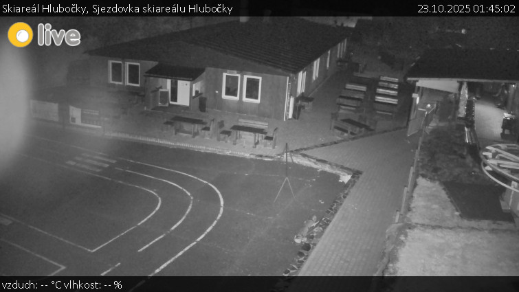 Skiareál Hlubočky - Sjezdovka skiareálu Hlubočky - 23.10.2025 v 01:45 Skiareál Hlubočky - Sjezdovka skiareálu Hlubočky - 23.10.2025 v 01:45