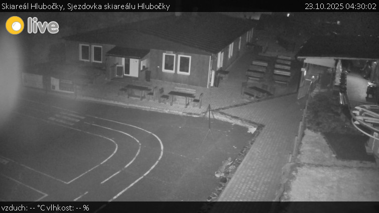 Skiareál Hlubočky - Sjezdovka skiareálu Hlubočky - 23.10.2025 v 04:30 Skiareál Hlubočky - Sjezdovka skiareálu Hlubočky - 23.10.2025 v 04:30