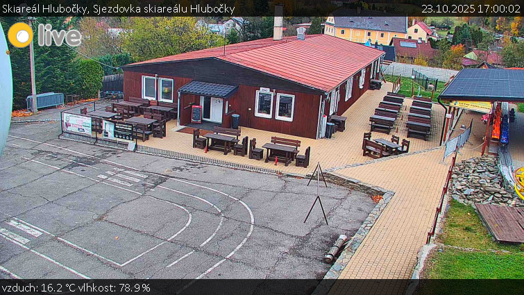 Skiareál Hlubočky - Sjezdovka skiareálu Hlubočky - 23.10.2025 v 17:00 Skiareál Hlubočky - Sjezdovka skiareálu Hlubočky - 23.10.2025 v 17:00