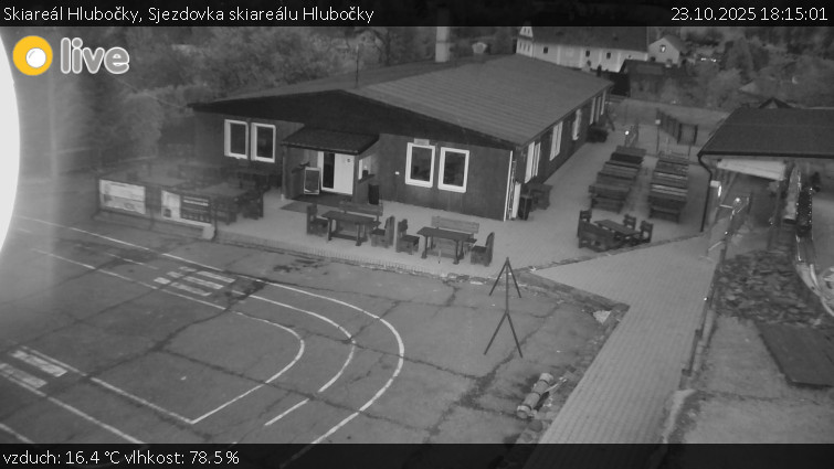 Skiareál Hlubočky - Sjezdovka skiareálu Hlubočky - 23.10.2025 v 18:15 Skiareál Hlubočky - Sjezdovka skiareálu Hlubočky - 23.10.2025 v 18:15