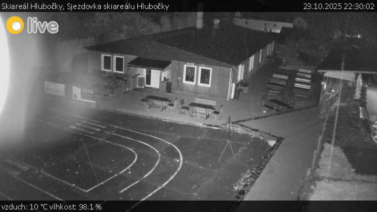 Skiareál Hlubočky - Sjezdovka skiareálu Hlubočky - 23.10.2025 v 22:30 Skiareál Hlubočky - Sjezdovka skiareálu Hlubočky - 23.10.2025 v 22:30