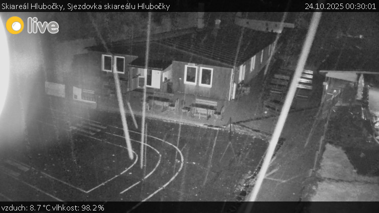 Skiareál Hlubočky - Sjezdovka skiareálu Hlubočky - 24.10.2025 v 00:30 Skiareál Hlubočky - Sjezdovka skiareálu Hlubočky - 24.10.2025 v 00:30