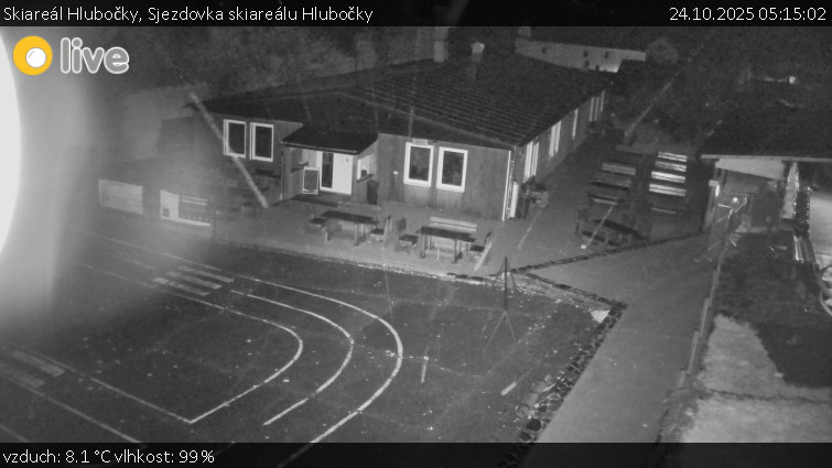 Skiareál Hlubočky - Sjezdovka skiareálu Hlubočky - 24.10.2025 v 05:15 Skiareál Hlubočky - Sjezdovka skiareálu Hlubočky - 24.10.2025 v 05:15