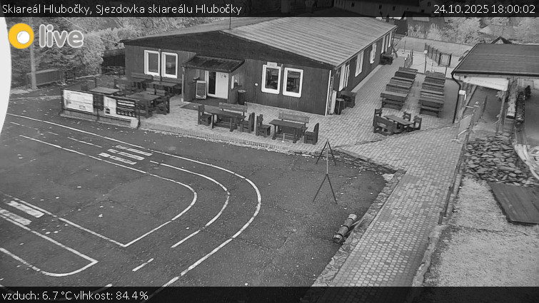Skiareál Hlubočky - Sjezdovka skiareálu Hlubočky - 24.10.2025 v 18:00 Skiareál Hlubočky - Sjezdovka skiareálu Hlubočky - 24.10.2025 v 18:00