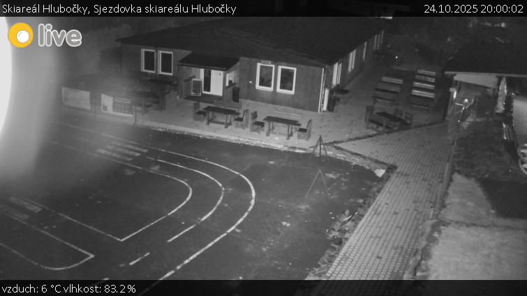 Skiareál Hlubočky - Sjezdovka skiareálu Hlubočky - 24.10.2025 v 20:00 Skiareál Hlubočky - Sjezdovka skiareálu Hlubočky - 24.10.2025 v 20:00