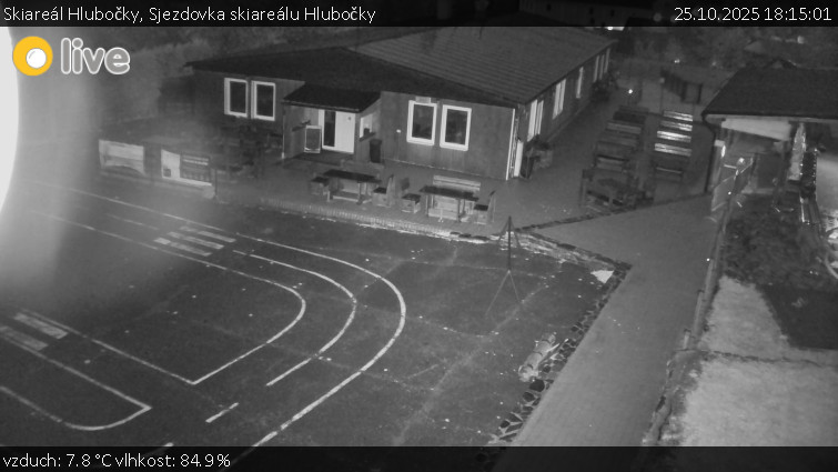 Skiareál Hlubočky - Sjezdovka skiareálu Hlubočky - 25.10.2025 v 18:15 Skiareál Hlubočky - Sjezdovka skiareálu Hlubočky - 25.10.2025 v 18:15